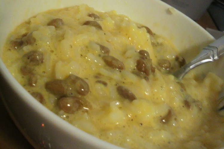 夜食 1人ﾗﾝﾁに ﾏﾖﾁｰ納豆卵ご飯 レシピ 作り方 By かぷりこ クックパッド