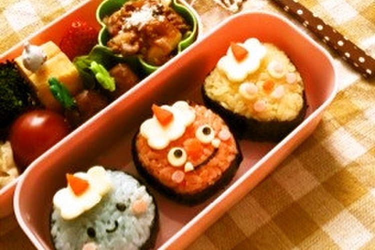 キャラ弁 青鬼どん 赤鬼どん 黄鬼ど レシピ 作り方 By ぷっちゅるちゃん クックパッド 簡単おいしいみんなのレシピが352万品