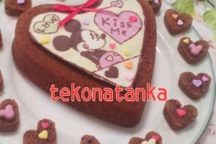 ミッキーキャラチョコのチョコレートケーキ レシピ 作り方 By てこまき クックパッド