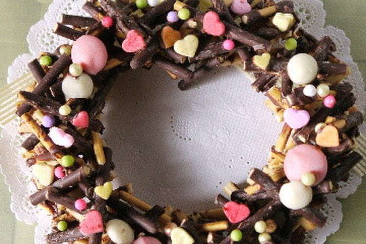 簡単可愛いポッキーデコチョコバレンタイン レシピ 作り方 By ひらめきmei クックパッド