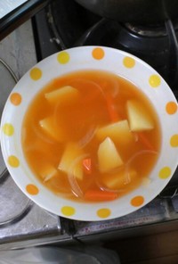 野菜ジュースで野菜スープ