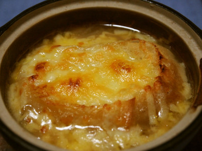 オニオングラタンスープ（飴色玉ねぎ♪）の写真