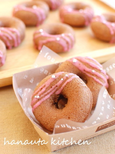 簡単♪ミニチョコ焼きドーナツの写真