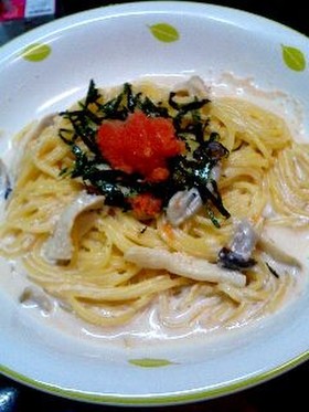 たらこのクリームスープスパゲティ♡