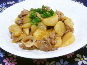 簡単☆早い!豚肉とかぶの味噌炒め