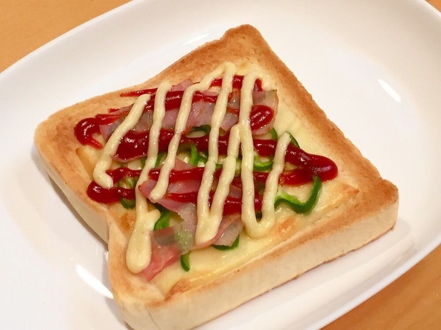 簡単☆10分で♬３度焼き⁈ピザトーストの画像