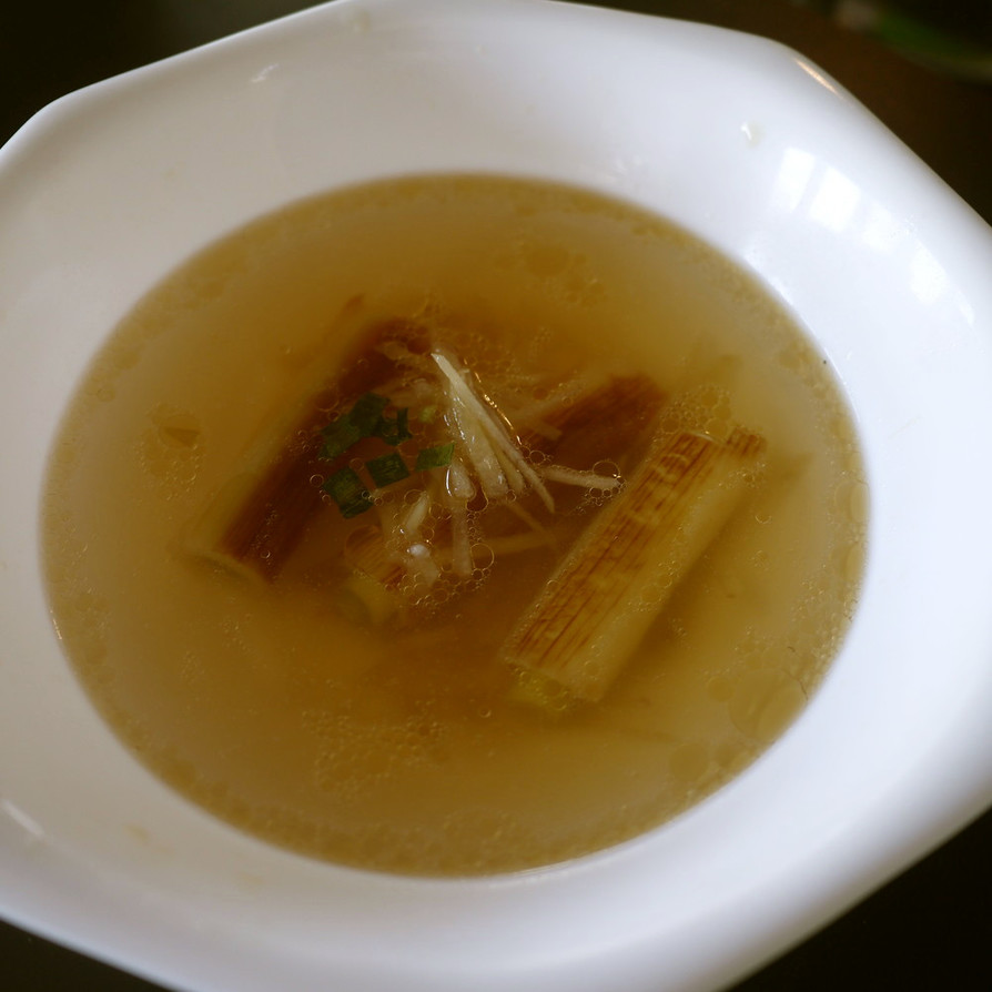 からだぽかぽか！焼きねぎと生姜のスープの画像