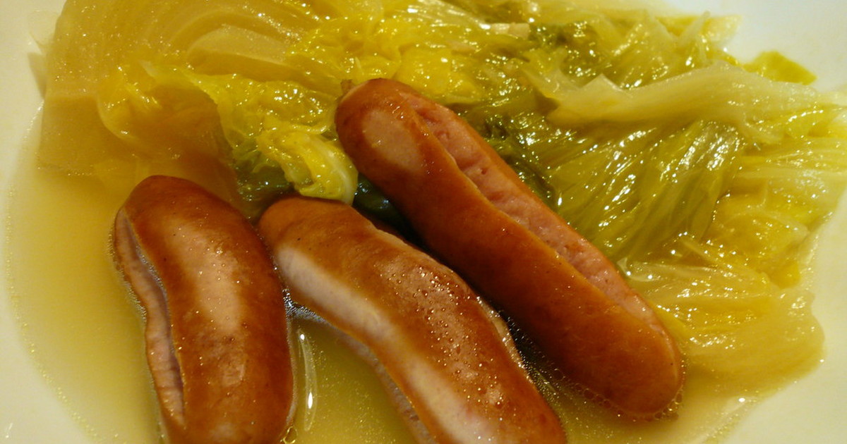 圧力鍋で白菜とウインナーの丸ごと煮 by fufufunoko 【クックパッド】 簡単おいしいみんなのレシピが357万品