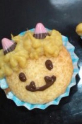 節分にいかが?鬼さんカップケーキ☆