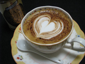 簡単ハートのカプチーノ・コンカカオ