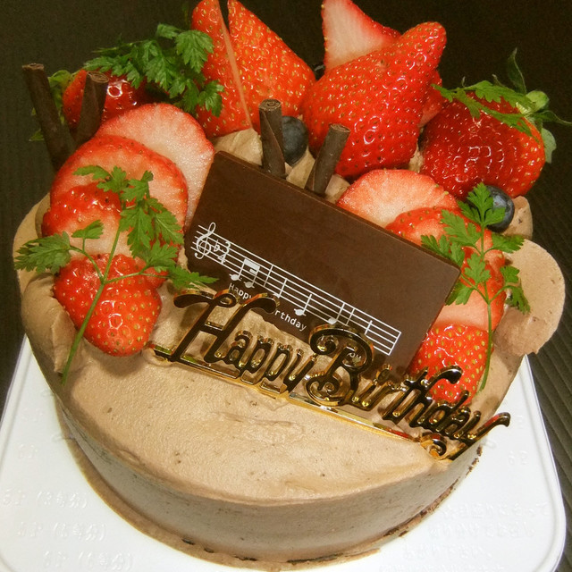 チョコレートケーキのバースデーケーキ レシピ 作り方 By ｓｙｕｎ ｍａｍａ クックパッド