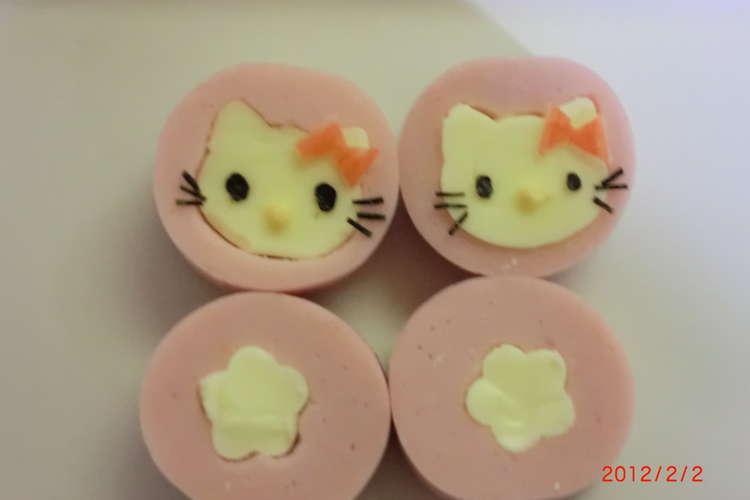 簡単 キティちゃんのおかず キャラ弁 レシピ 作り方 By ミキ クックパッド 簡単おいしいみんなのレシピが355万品