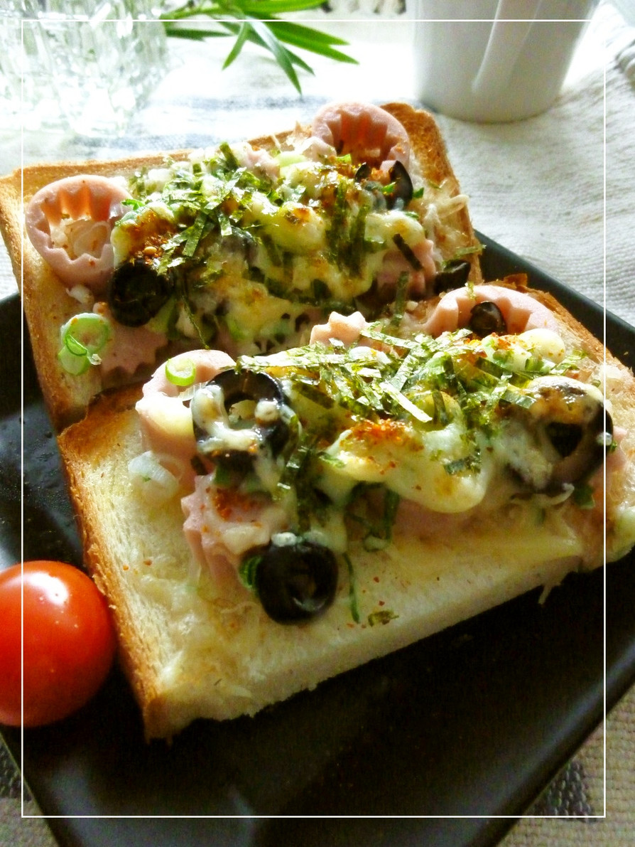 塩麹×魚ニソ・オリーブの和トーストの画像