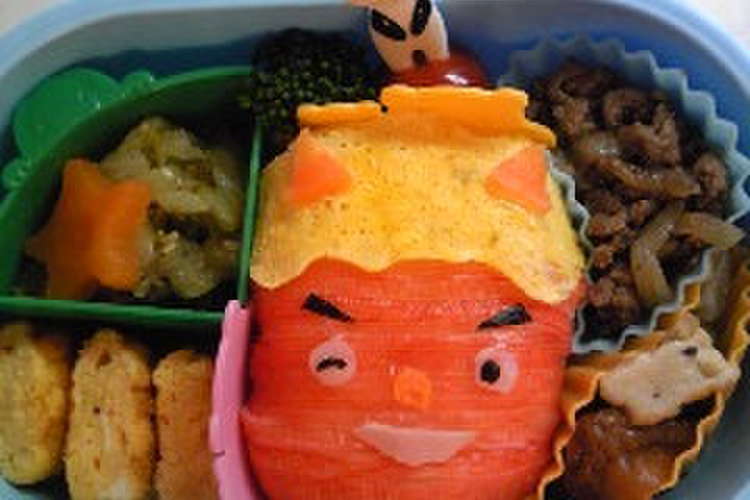 キャラ弁 おにぎり５５ 赤おにさん レシピ 作り方 By Pirohiyo クックパッド 簡単おいしいみんなのレシピが360万品