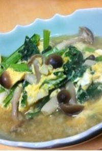 イカ☻小松菜の卵とじ