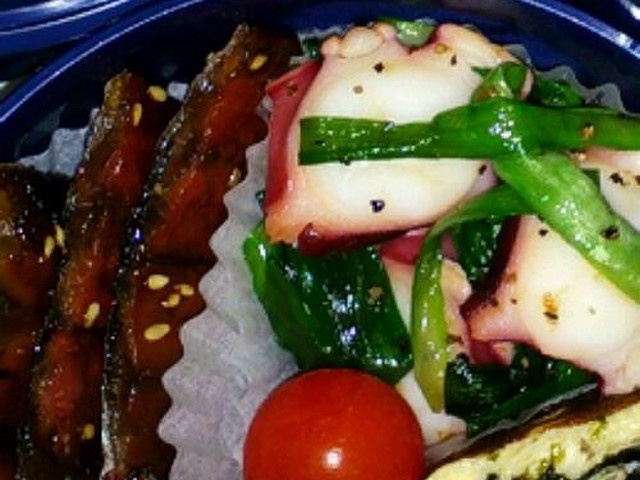 お弁当 メインはタコ炒め レシピ 作り方 By Haneimama クックパッド 簡単おいしいみんなのレシピが352万品