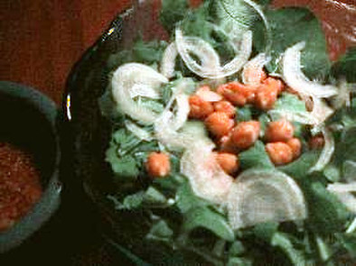 ひよこ豆とルコラのサラダの写真
