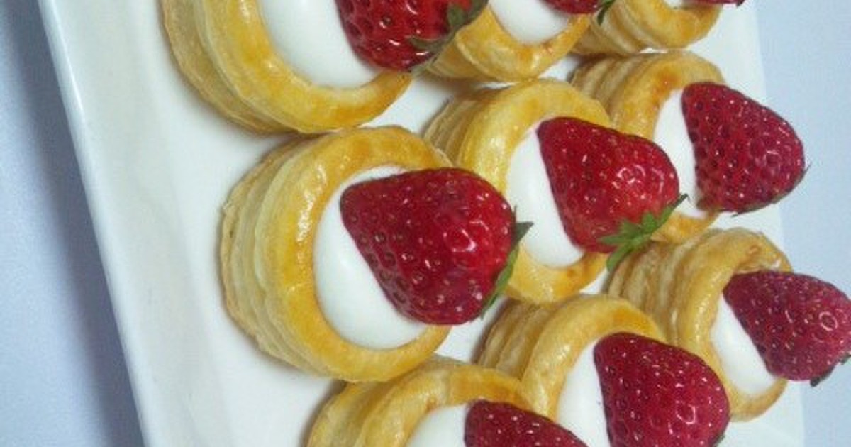 フレッシュイチゴとクリームパイのレシピ