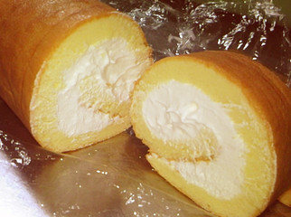卵1個*簡単共立てロールケーキの画像