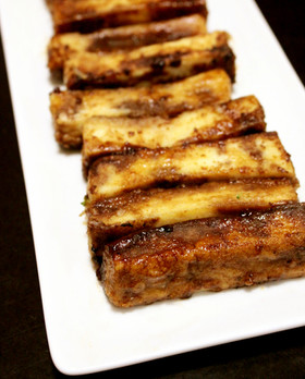 5分おつまみ。高野豆腐バルサミコステーキ