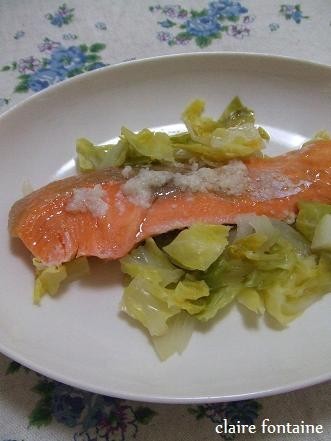 鮭と野菜の塩麹蒸しの画像