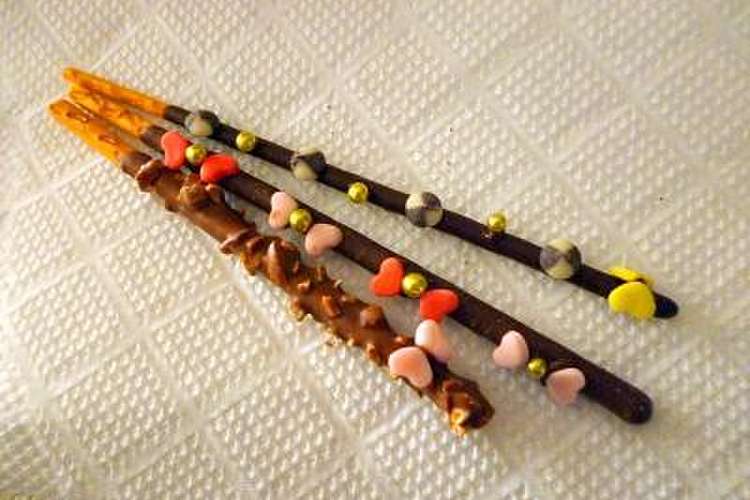 バレンタインデコポッキー レシピ 作り方 By チイさん クックパッド 簡単おいしいみんなのレシピが353万品