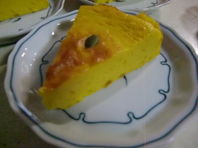 （生クリーム不使用）南瓜のチーズケーキの写真