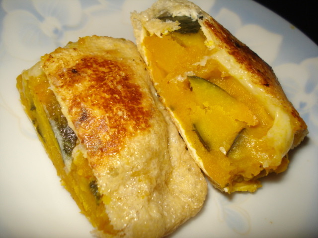 南瓜のチーズ揚げ詰め焼の画像