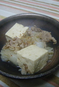 ■豆腐と白滝のすき煮■
