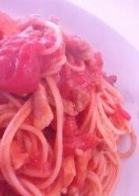 シンプル☆トマトソーススパゲティー♪