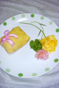 母の日に✤花を添えたクレープ寿司