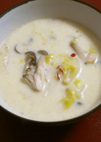 白菜のピリ辛☆豆乳スープ