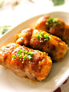 ♡チーズin肉巻きおにぎり♡
