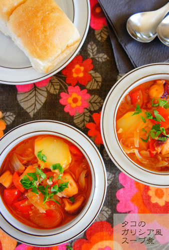 タコのガリシア風スープ煮の画像