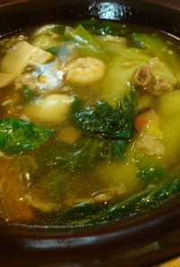 チンゲン菜の中華風スープ
