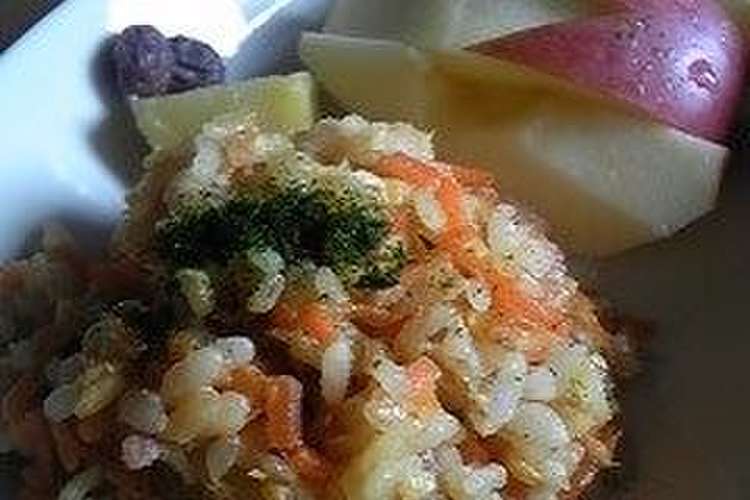 にんじんチャーハンうさぎといっしょ レシピ 作り方 By 白いまひろ クックパッド
