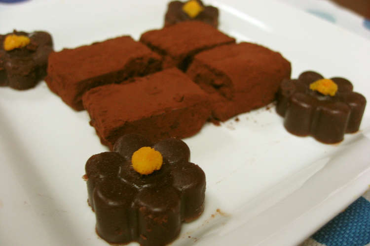 バレンタインに和風 ゆず入り生チョコ レシピ 作り方 By Kinuniyan クックパッド 簡単おいしいみんなのレシピが353万品