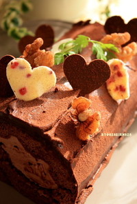 ★バレンタインチョコロールケーキ★