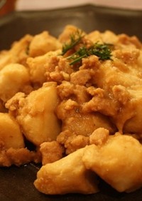里芋と鶏挽肉のト～ロトロそぼろ煮