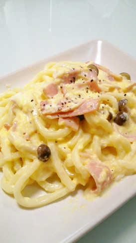 うどんカルボナーラ