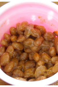 カレー納豆