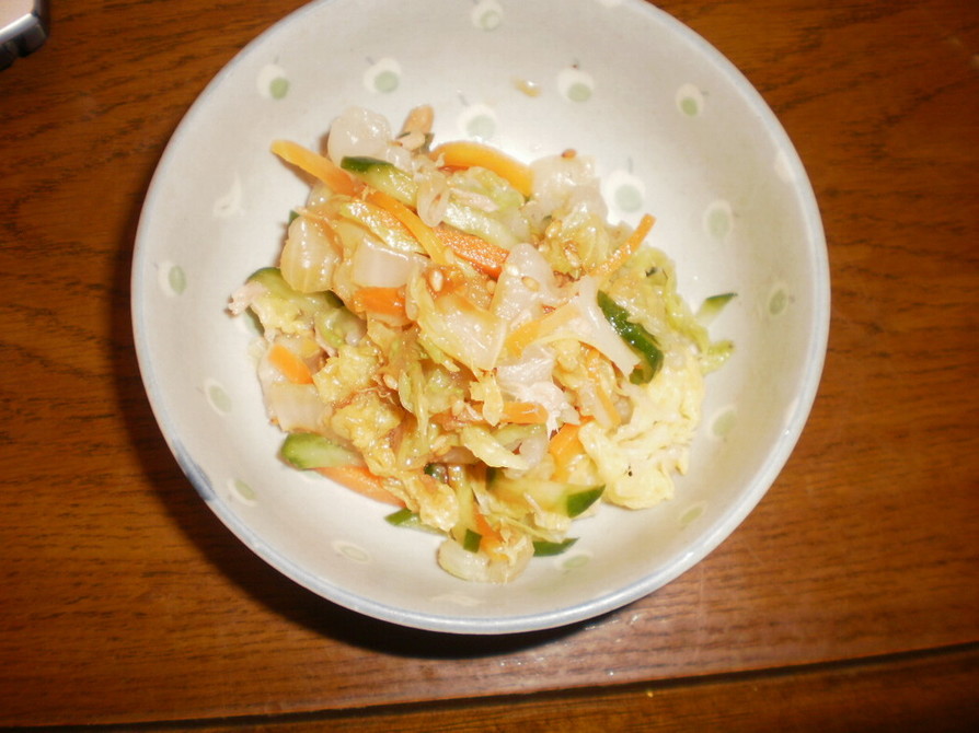 白菜のヘルシー中華風サラダの画像