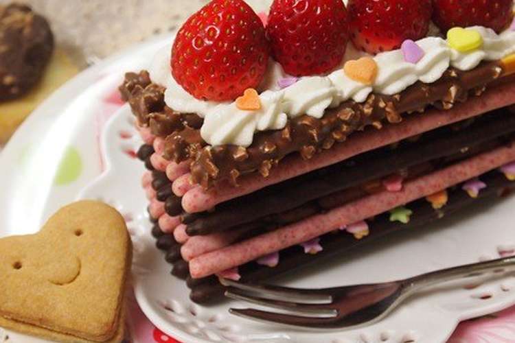 バレンタインに ポッキーでデコケーキ レシピ 作り方 By すなねこ クックパッド 簡単おいしいみんなのレシピが354万品