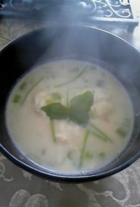 白子の味噌スープ