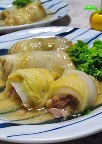 とろ～り鶏肉のロール白菜～中華風
