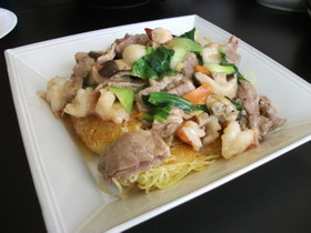中華風あんかけかた焼きそば
