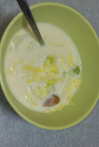 白菜のミルク煮スープ