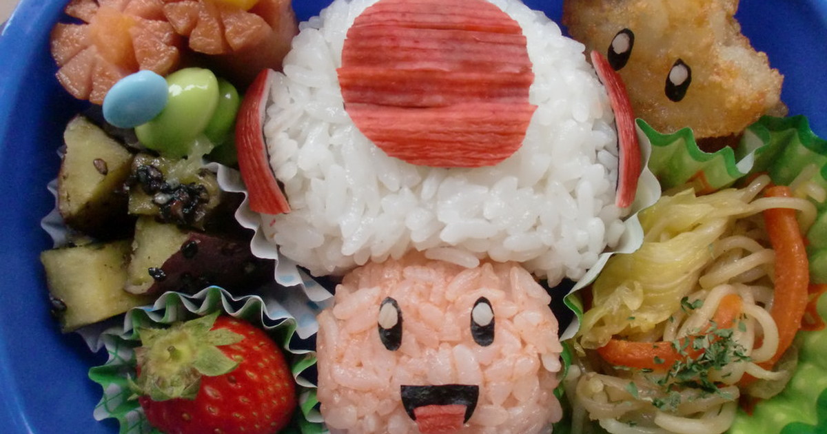 キャラ弁 スーパーマリオの キノピオ レシピ 作り方 By ぴょんまちゃと クックパッド 簡単おいしいみんなのレシピが378万品