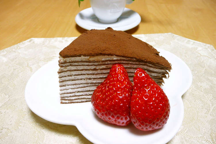 簡単チョコミルクレープ レシピ 作り方 By ポチ君のおかん クックパッド