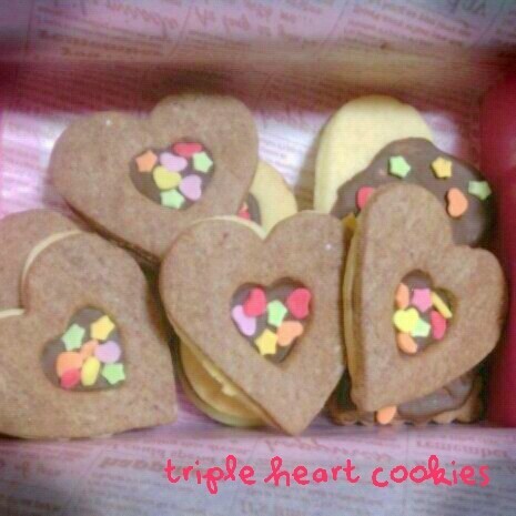 Triple Heartのクッキーの画像
